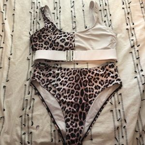 Cheetah high waisted bikini